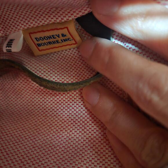 Dooney and Bourke Signature Logo Monogram Small Shoulder Purse Canvas Leather - Picture 8 of 16